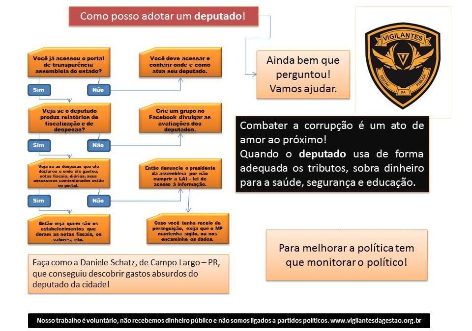 COMO “ADOTAR” UM DEPUTADO E FAZER O CONTROLE DA GESTÃO PÚBLICA